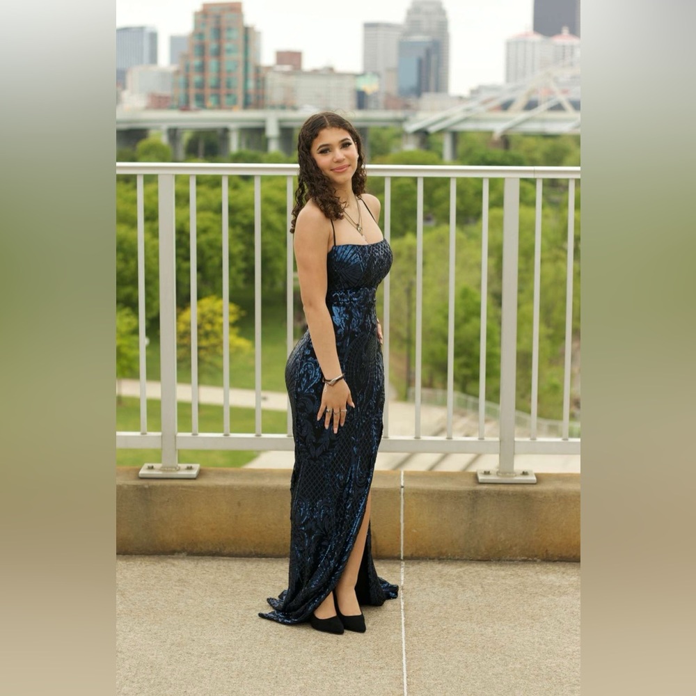 Navy Blue Prom Dress